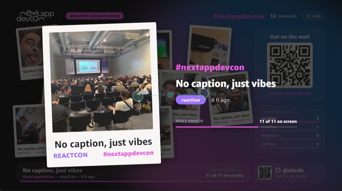 Live Wall — Full-screen spotlight