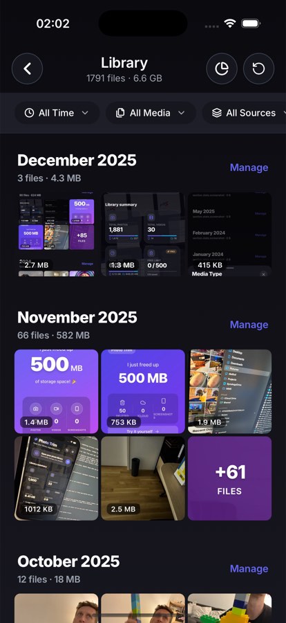 Photo Trim — Browse by month