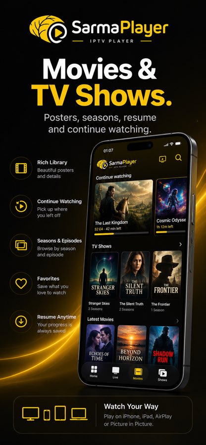 SarmaPlayer — Store listing — library